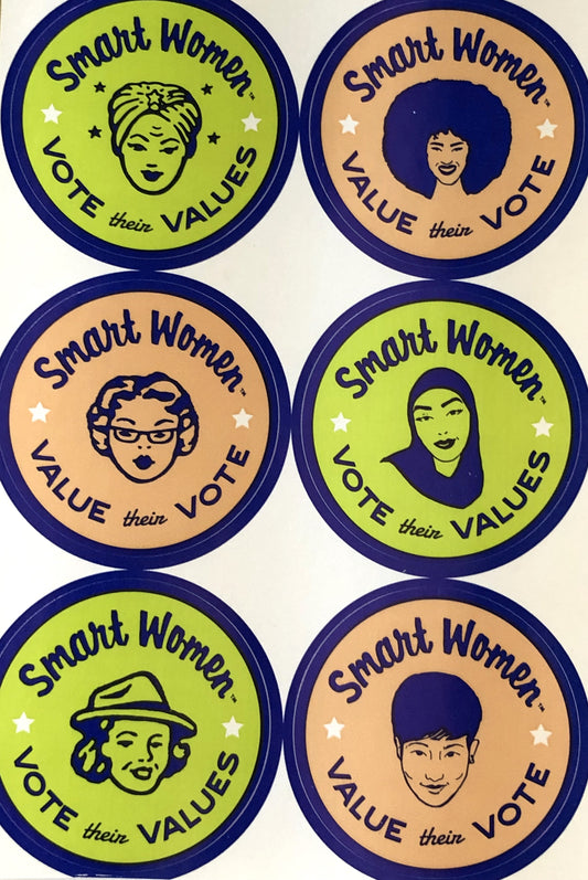 'Smart Women Vote Their Values/Value Their Vote' Stickers