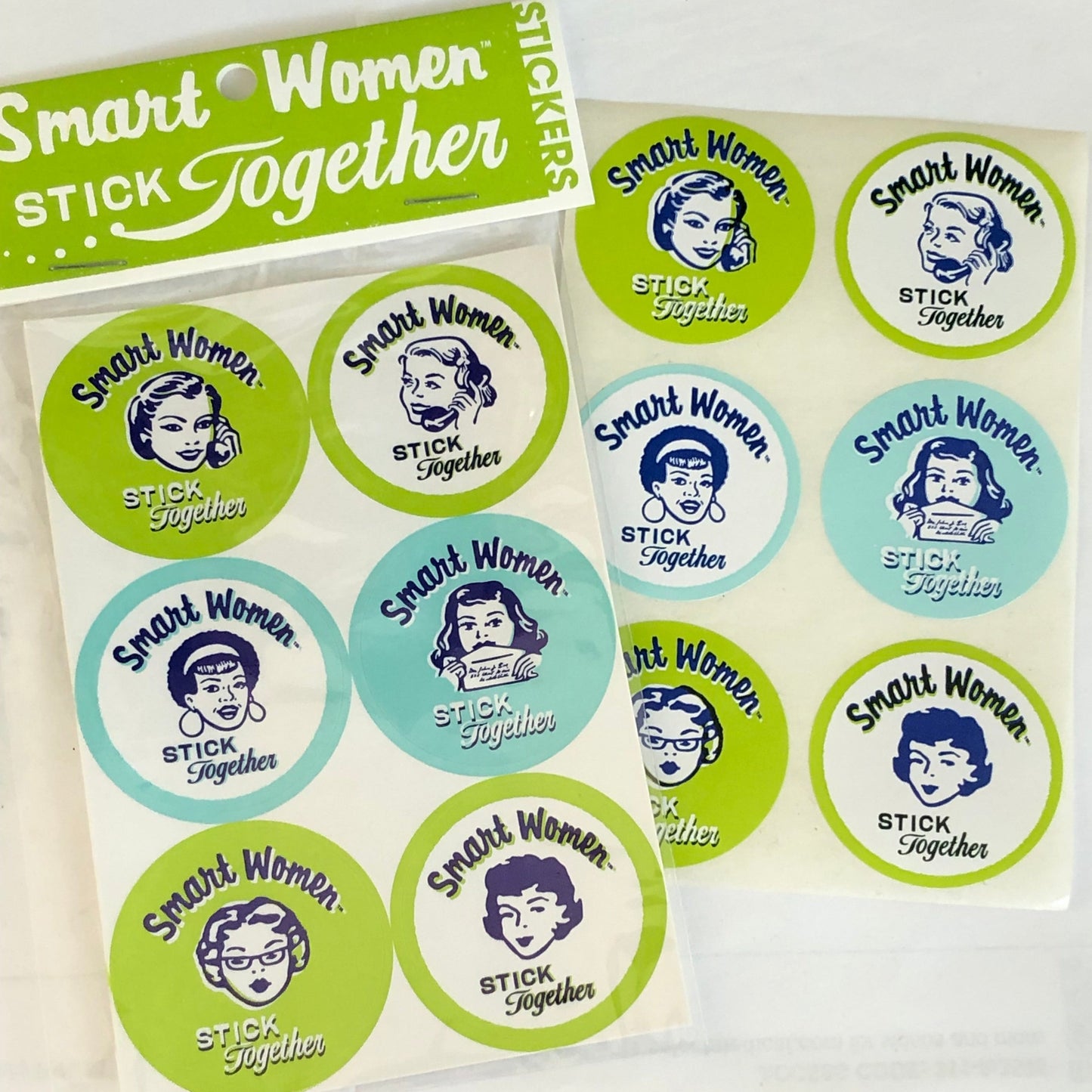 'Smart Women Stick Together' Stickers